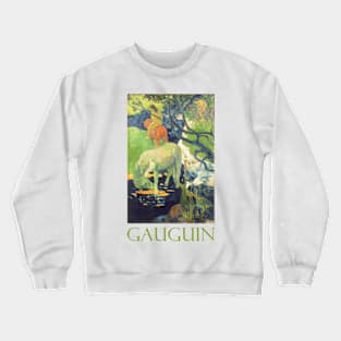 The White Horse (1898) by Paul Gauguin Crewneck Sweatshirt